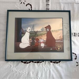 Disney collectible limited edition lithograph 1996 framed The Aristocats